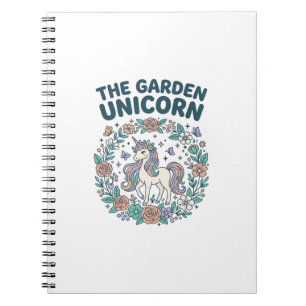 Einhorn The Garden Unicorn Trendiges T-Shirt Desig Notizblock