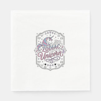 Einhorn Tierkreis Einhorn Spielerei Süßes Geschenk Serviette