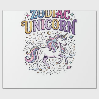 Einhorn Tierkreiszeichen Einhorn Premium-Vektor-Ma Geschenkpapier