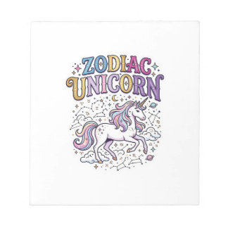 Einhorn Tierkreiszeichen Einhorn Premium-Vektor-Ma Notizblock