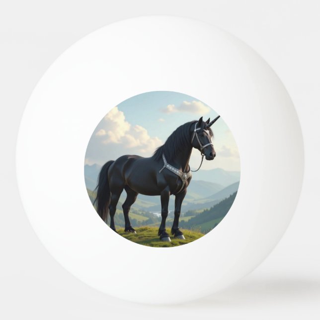Einhorn Tischtennisball (Vorderseite)