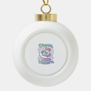 Einhorn Träume Groß Kleines Einhorn-Geschenkidee V Keramik Kugel-Ornament