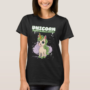 Einhorn tritt in das magische unbekannte Einhorn e T-Shirt