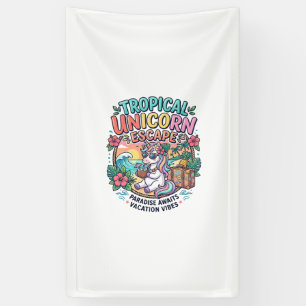 Einhorn Tropical Unicorn Escape POD Bereit POD Kun Banner