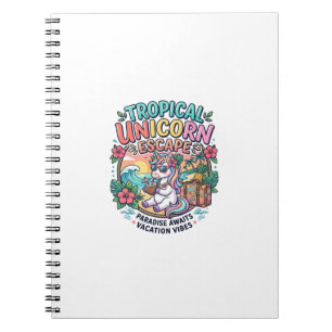 Einhorn Tropical Unicorn Escape POD Bereit POD Kun Notizblock