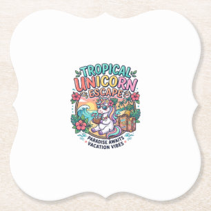 Einhorn Tropical Unicorn Escape POD Bereit POD Kun Untersetzer