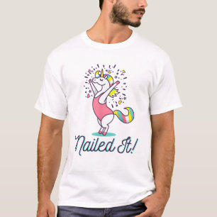 Einhorn-Turnerin Turnen_ Nailed It T-Shirt