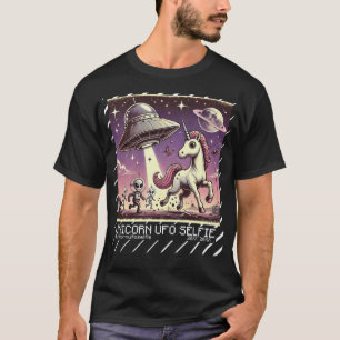 Einhorn-UFO-Selfie: Vintage-Escape (Raum, Außerird T-Shirt