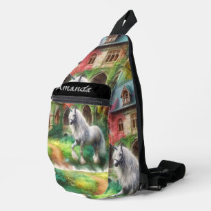 Einhorn und Burg Pinacoteca comunale Casa Rusca Crossbody Bag
