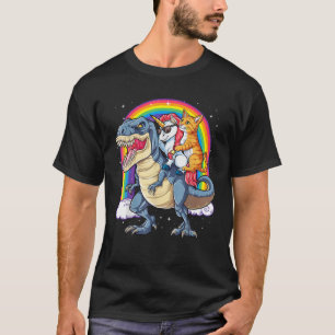 Einhorn und Dinosaurier, Regenbogenmädchen und Jun T-Shirt