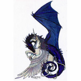Einhorn und Drache Freistehende Fotoskulptur