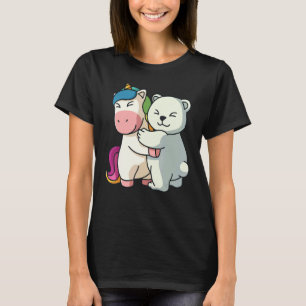 Einhorn und Eisbär Süßer Eisbär für Frauen Anim T-Shirt