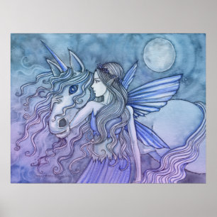 Einhorn und Feenposter von Molly Harrison Poster