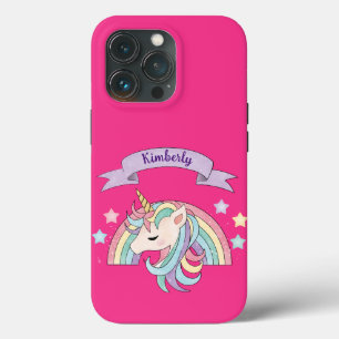 Einhorn und Funkelnd Regenbogen-Individuelle Name Case-Mate iPhone Hülle