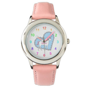 Einhorn und Herz Armbanduhr