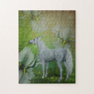 Einhorn und Lilies Fantasy Horst Art Puzzle