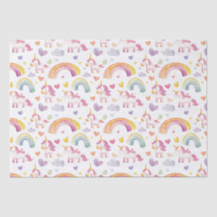 Einhorn und Rainbows Kindergeschenk Seidenpapier