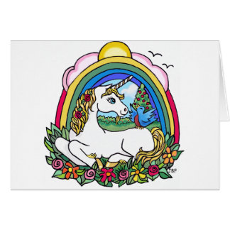 Einhorn und Regenbogen