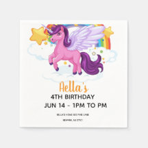 Einhorn und Regenbogen Geburtstag