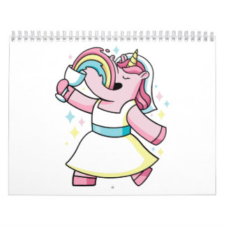 Einhorn und Regenbogen Kalender