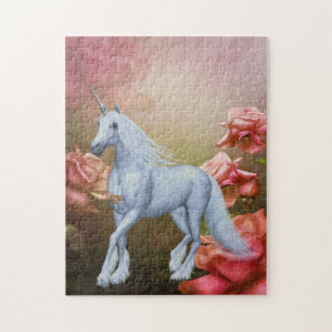 Einhorn und Rose Fantasy Horst Art Puzzle
