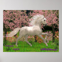 Einhorn und Wald