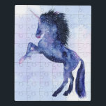 Einhorn-Universum - kosmisch Puzzle<br><div class="desc">Einhorn-Universum IV durch Anmut Popp. Kennzeichnet ein aufwerfenEinhorn mit einem galaktischen,  kosmisch ähnlichen Entwurf.</div>