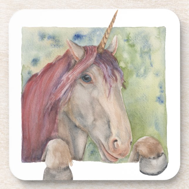 Einhorn Untersetzer (Vorderseite)