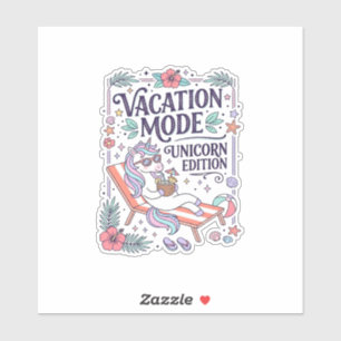 Einhorn Urlaubsmodus Einhorn Edition Süße App Aufkleber