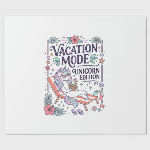 Einhorn Urlaubsmodus Einhorn Edition Süße App Geschenkpapier