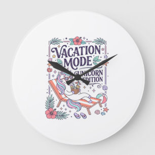 Einhorn Urlaubsmodus Einhorn Edition Süße App Große Wanduhr