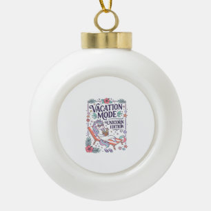 Einhorn Urlaubsmodus Einhorn Edition Süße App Keramik Kugel-Ornament