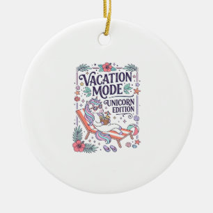 Einhorn Urlaubsmodus Einhorn Edition Süße App Keramik Ornament