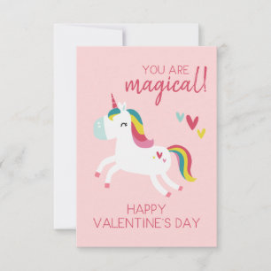 Einhorn Valentinstagskarte Dankeskarte