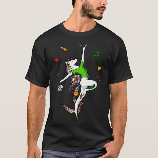 Einhorn Vegetarier T-Shirt (Vorderseite)