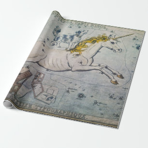 Einhorn-Verpackung oder Decoupage-Papier Geschenkpapier