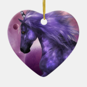 Einhorn-Verzierungen Keramik Ornament