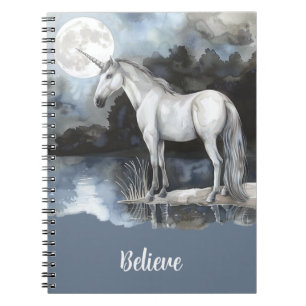 Einhorn Vollmond Glauben Notizblock