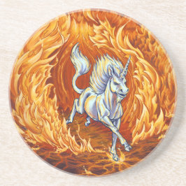 Einhorn von Fire Element Fantasy Art Getränkeuntersetzer