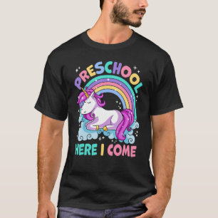 Einhorn Vorschule hier komme ich zurück zur Schule T-Shirt