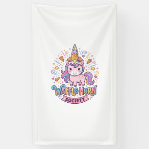 Einhorn-Waffel-Horn-Gesellschaft Druckfertige Bekl Banner