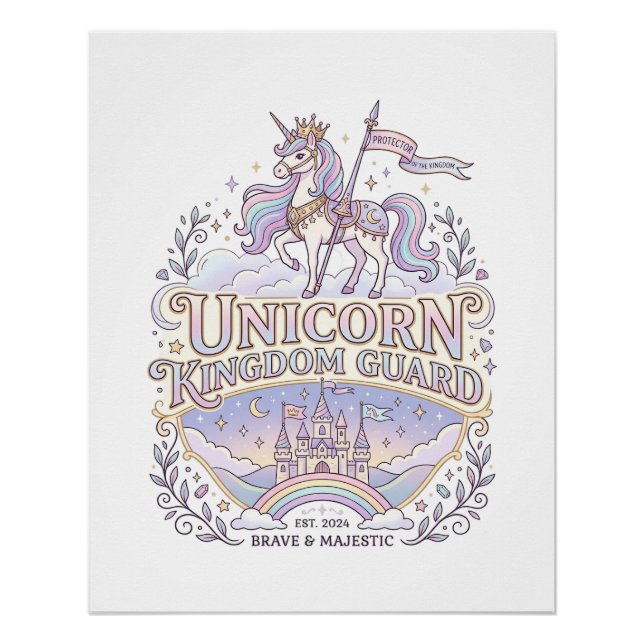 Einhorn Wanderlust Einhorn Geschenkidee Vektor Des Poster (Vorderseite)