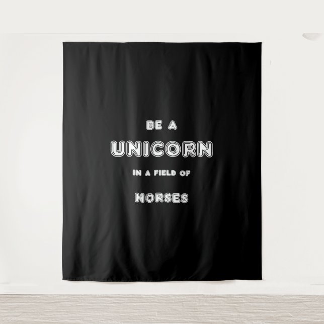 Einhorn Wandteppich (Vorderseite)