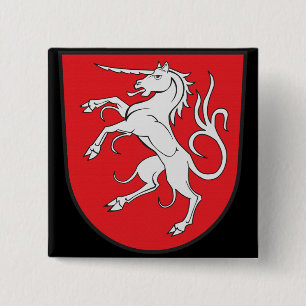 Einhorn-Wappen - Schwabisch Gmund Deutschland Button