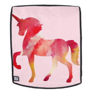 Einhorn-Wasserfarben-Kunst-Lampenschirm Rucksack