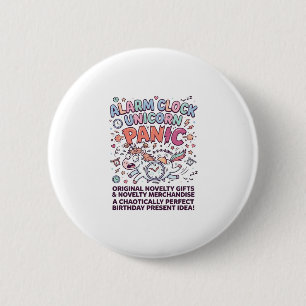 Einhorn Wecker Einhorn Panik Fett Schrift Button