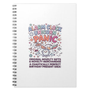Einhorn Wecker Einhorn Panik Fett Schrift Notizblock