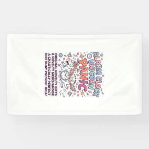 Einhorn Wecker Einhorn Panik Fett Typography  Banner