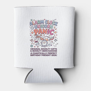Einhorn Wecker Einhorn Panik Fett Typography  Dosenkühler