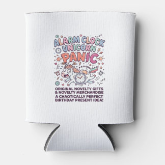 Einhorn Wecker Einhorn Panik Fett Typography  Dosenkühler